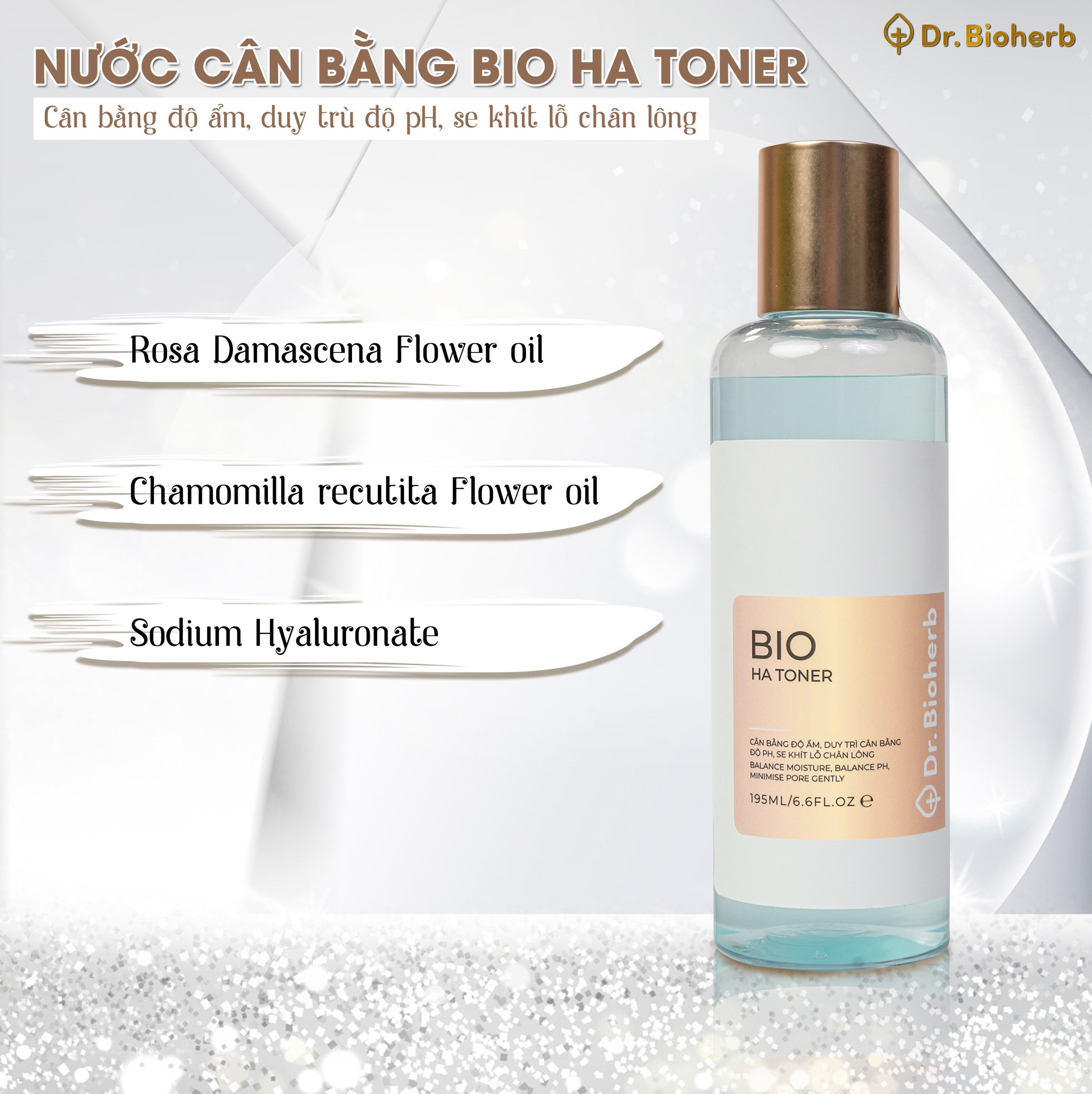 Nước Cân Bằng Da Bio Ha Toner Có Chứa Hoạt Chất Ha Drbioherb